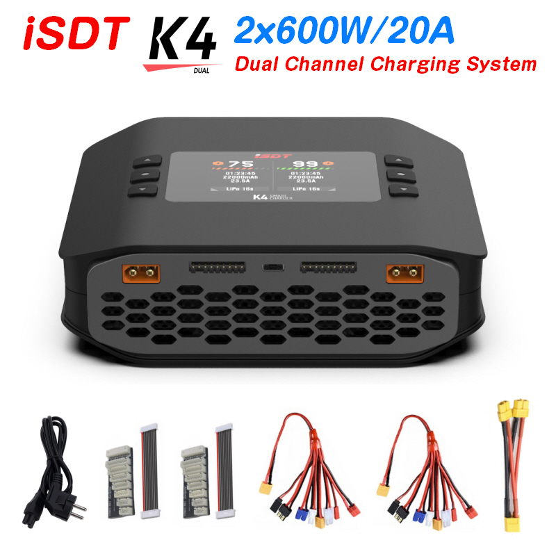 Isdt K4 Dual Lipo Charger - Inteligentna ładowarka do akumulatorów litowych ISDT