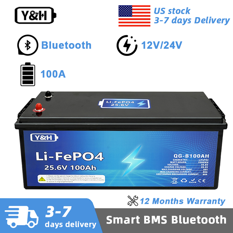 Lifepo4 12V 100Ah Bms Bluetooth - [Dostawa Lokalna] Akumulator LiFePO4 Y&H 12V