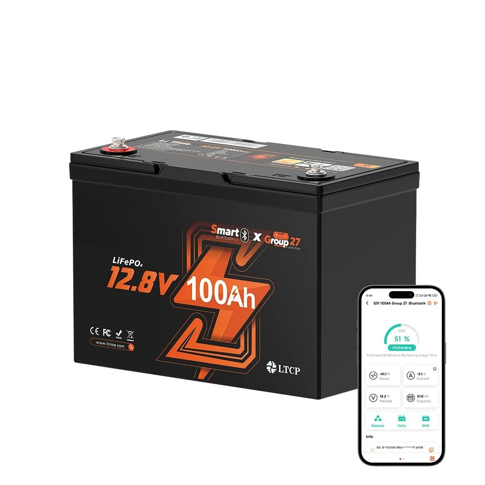 Lifepo4 12V 100Ah Bms Bluetooth - Bateria LiFePO4 12V 100Ah, bateria litowa