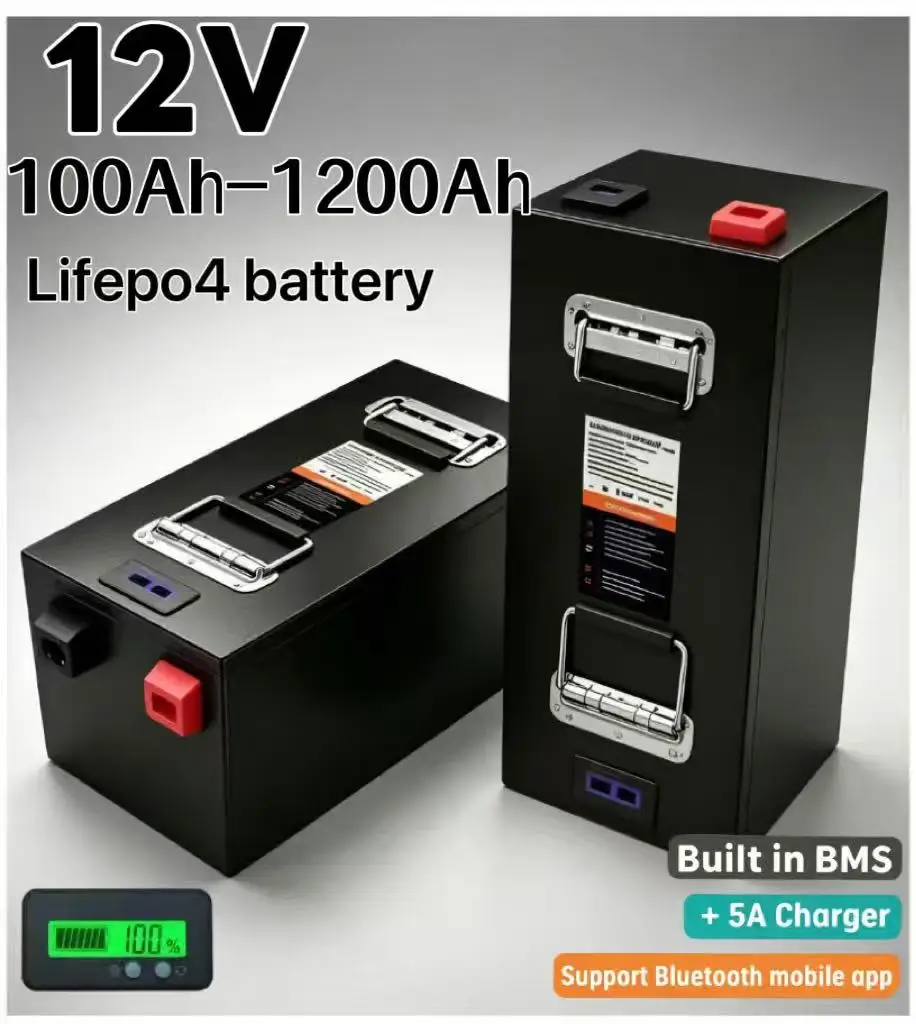 Lifepo4 12V 100Ah Bms Bluetooth - Akumulator litowo-żelazowo-fosforanowy LiFePO4 12V o dużej