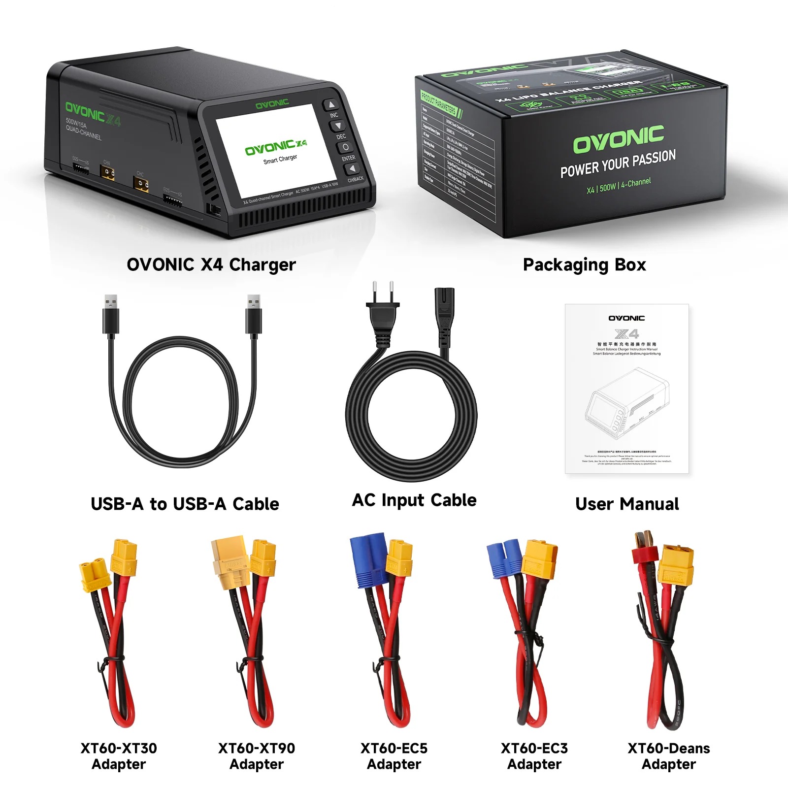 Toolkitrc M6Dac Smart Charger - Ovonic X4 AC500W 4-kanałowa inteligentna ładowarka
