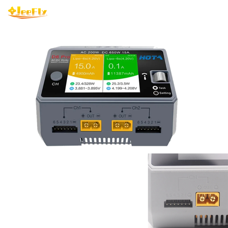 Hota D6 Pro Dual Lipo Charger - HOTA D6 Pro 650W Dwukanałowa inteligentna