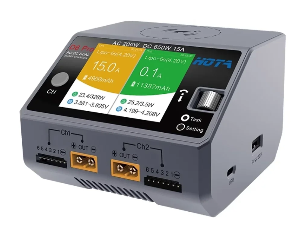 HOTA D6 Pro – inteligentna ład – Hota D6 Pro Dual Lipo Charger recenzja i cena