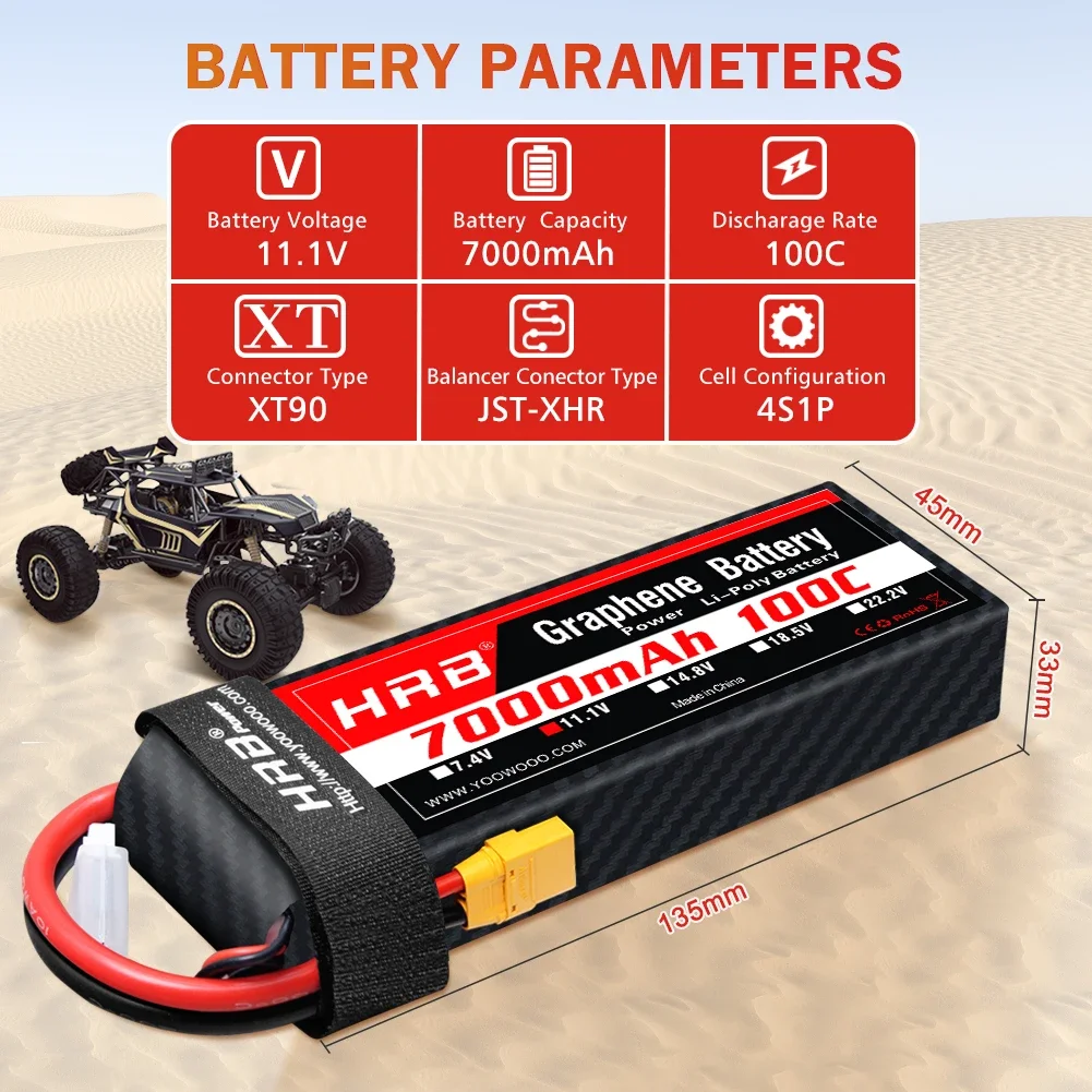 Akumulator grafenowy 2S 3S 4S  – 6S Lipo Battery 22.2V 5000Mah recenzja i cena