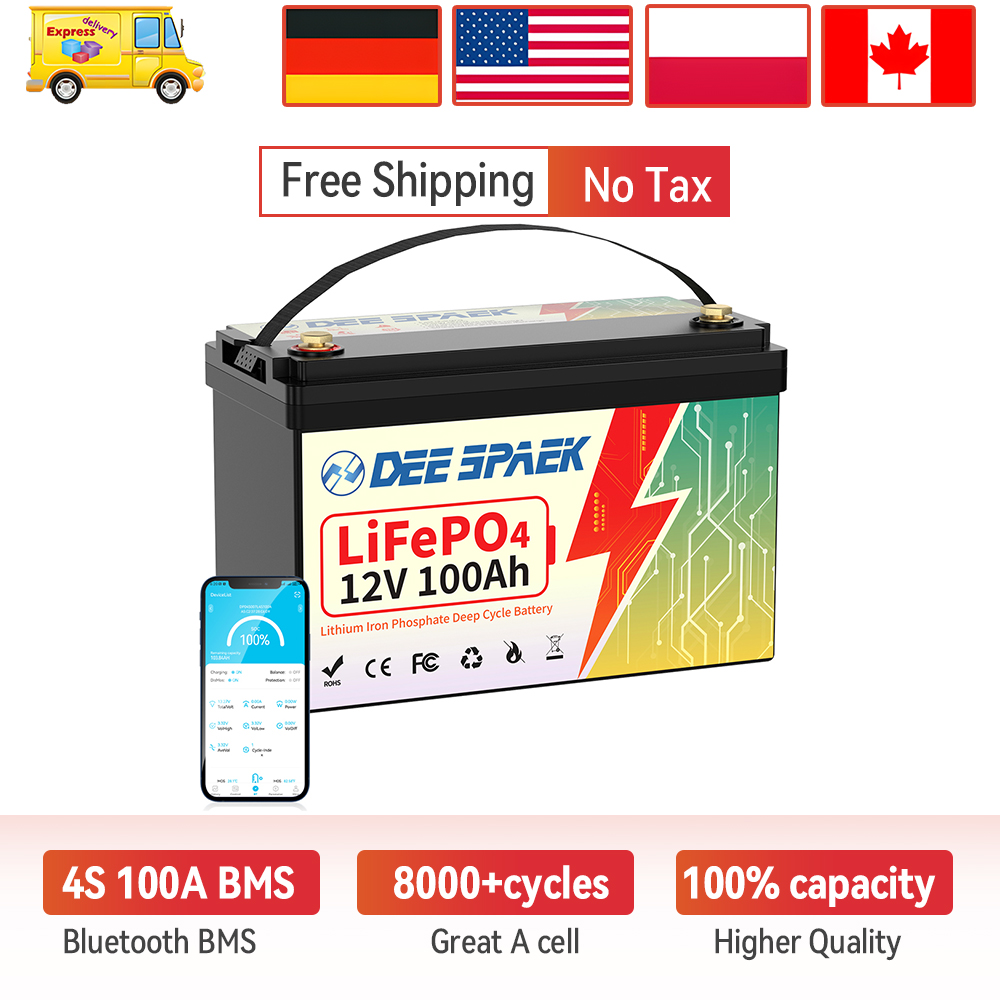 Akumulator LiFePO4 DEEPSPAEK 1 – Lifepo4 12V 100Ah Bms Bluetooth recenzja i cena