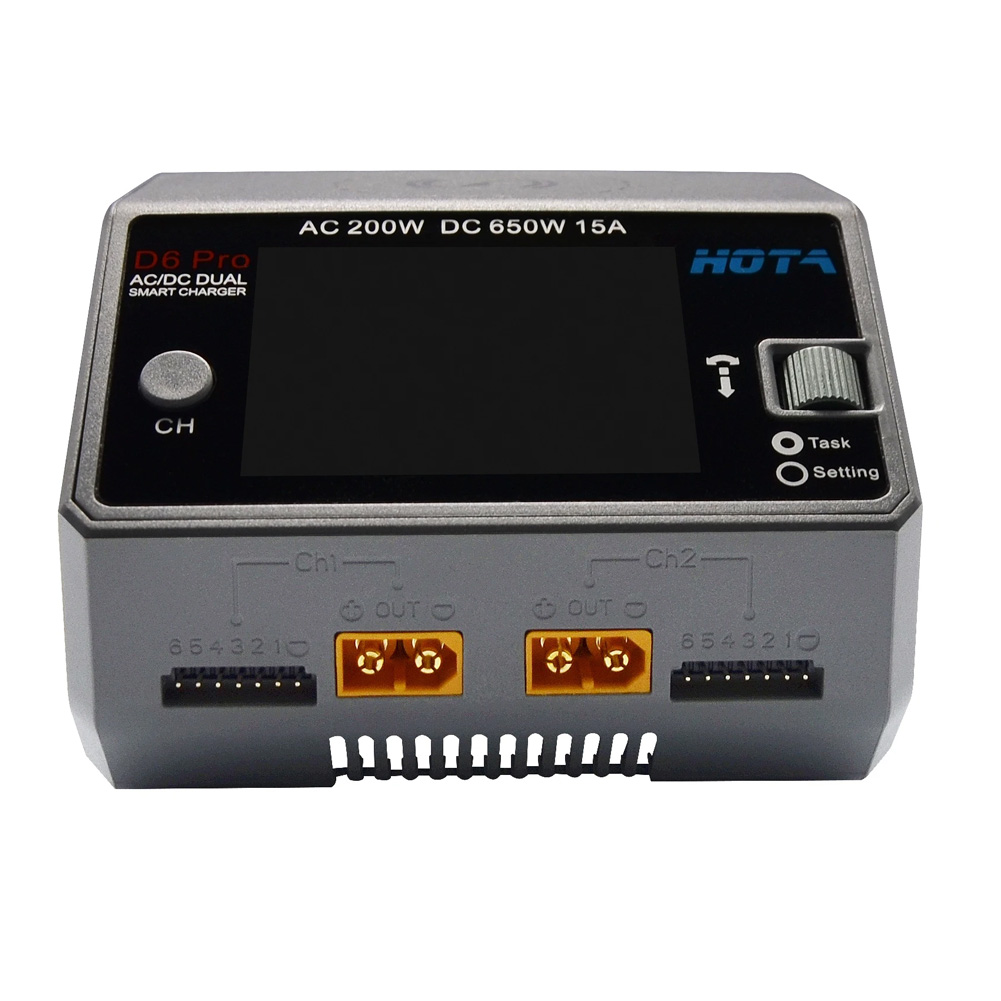 HOTA D6 Pro Black AC 200w DC 2 – Hota D6 Pro Dual Lipo Charger recenzja i cena